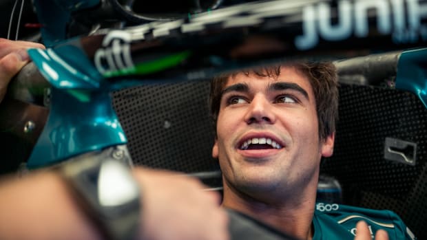 Lance Stroll in Aston Martin